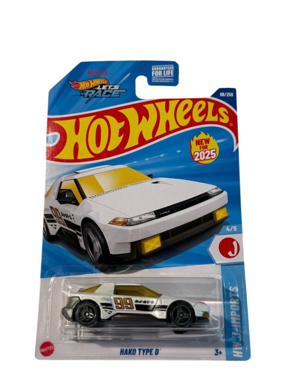 2025 Hot Wheels Hako Type D White J-Imports Lets Race JDM Diecast New
